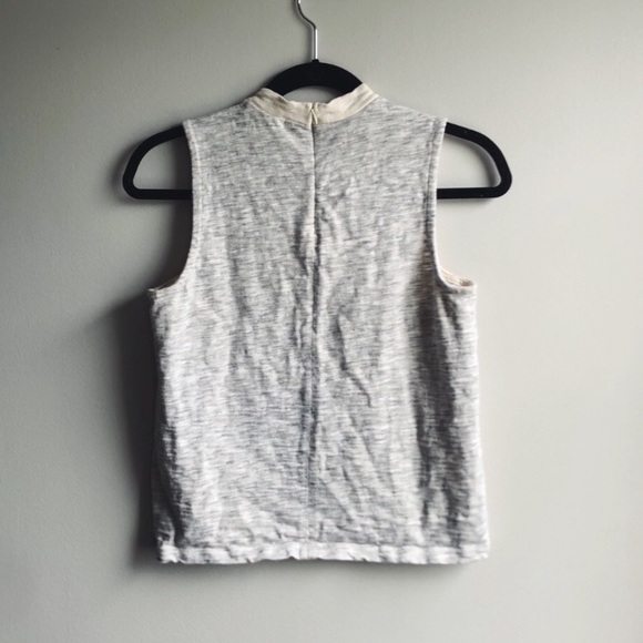 Madewell color block mockneck sleeveless top - Picture 5 of 7